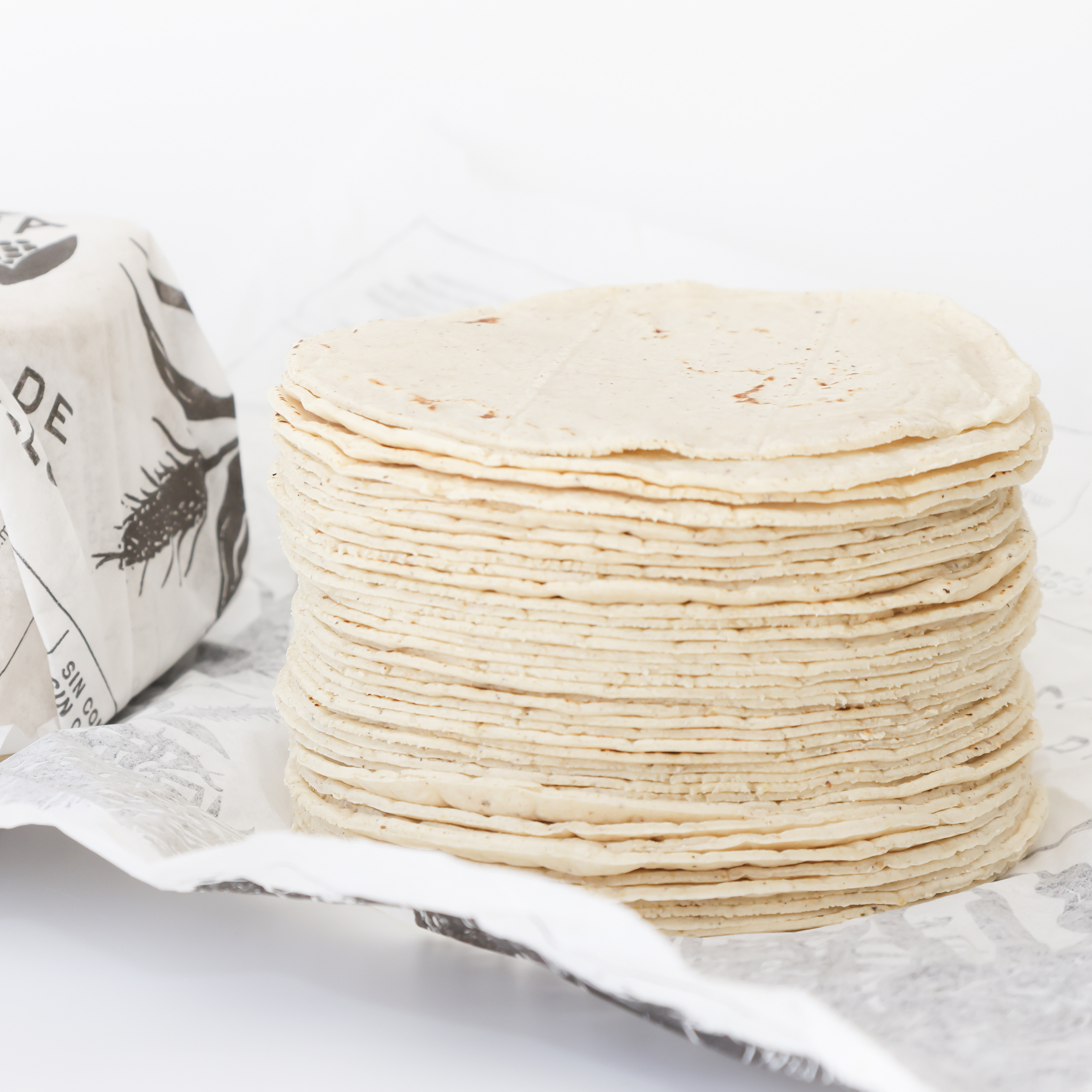 Tortillas de maíz blanco