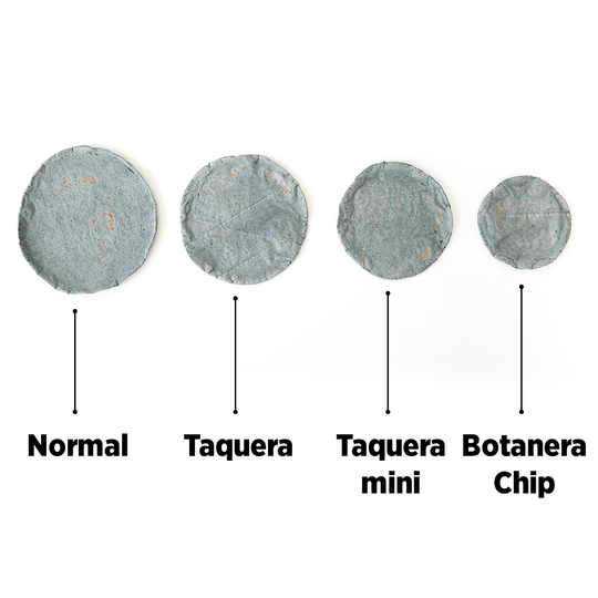 Tortilla Taquera (14 cm) de Maíz Azul