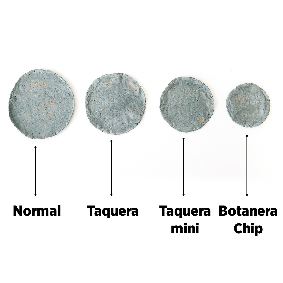 Tortilla Taquera mini (12 cm) de Maíz Azul
